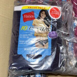 Hanes Women’s Tagless Briefs – LOT 80 - 180 pcs – 18 packs (10 ea) – Sz 6 - NEW